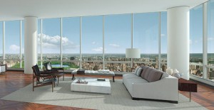 In the floor-to-ceiling windowed apartments of Manhattan’s newest ultra luxury apartments, the super rich who dawdle within can enjoy panoramic views in every direction and even look down upon the city’s most iconic skyscrapers.